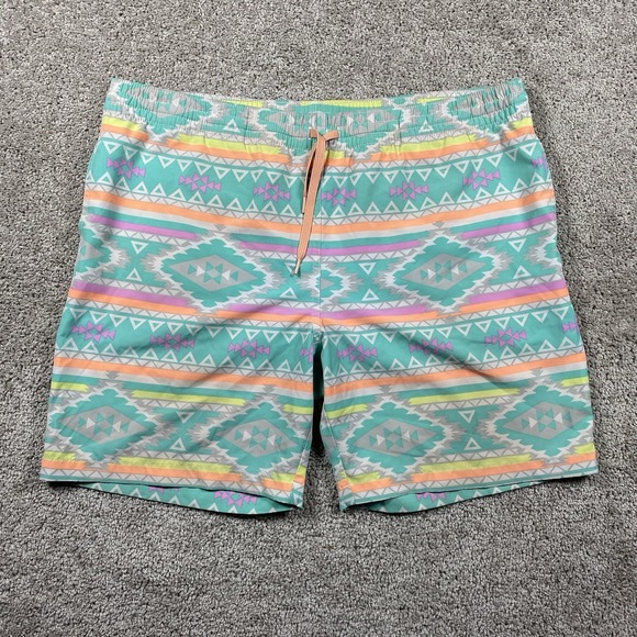 Chubbies Classic The En Fuego Athletic Swim Shorts Men's L Aztec Print Trunks - Picture 1 of 6